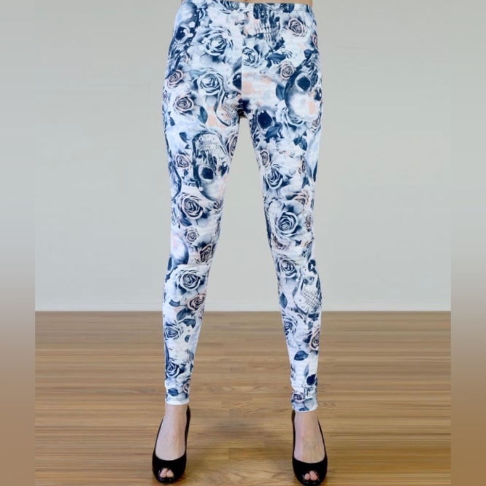 Tough Luv skull leggings
